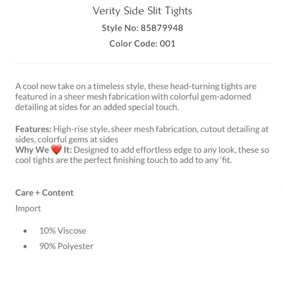 Free people verity side slit tights high heel jungle new in package